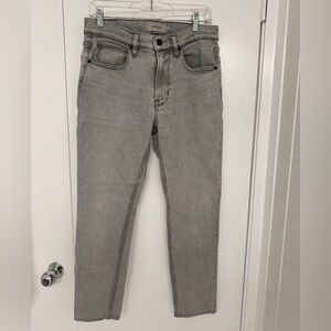 Hudson Jeans Gray Denim Super Skinny Stretch Mid Rise